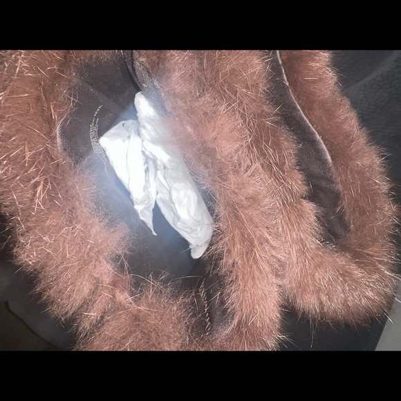 Nine West Rabbit fur leather snow boots size 5.5M - Picture 12 of 12